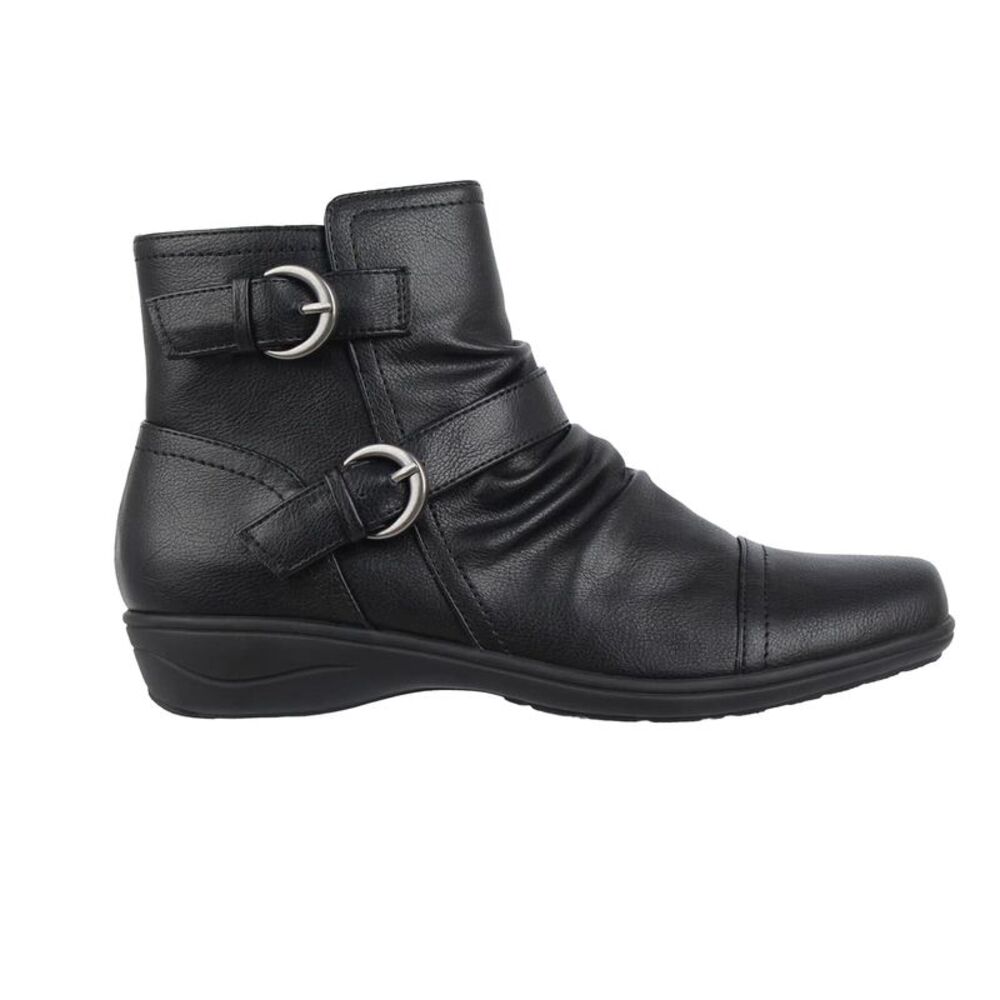 Miso Womens/Ladies Low Wedge Ankle Boots / Black
